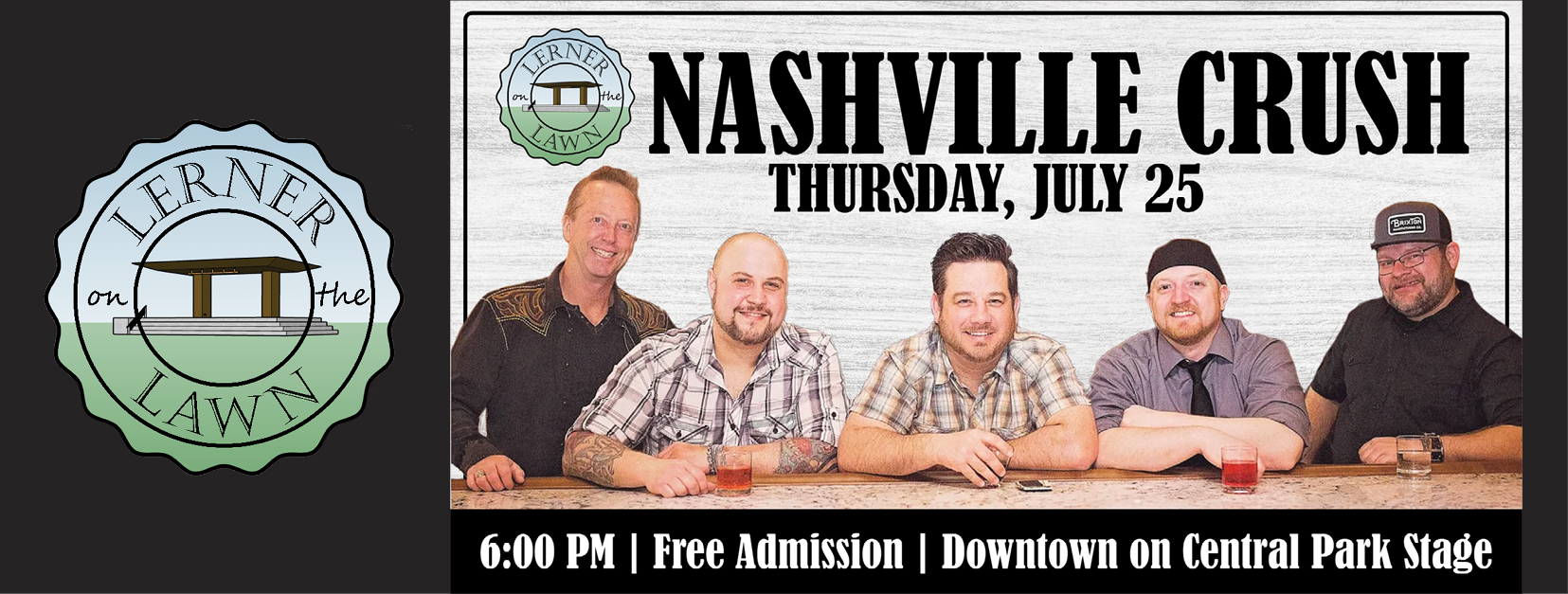 Event banner for Lerner on the Lawn: Nashville Crush!