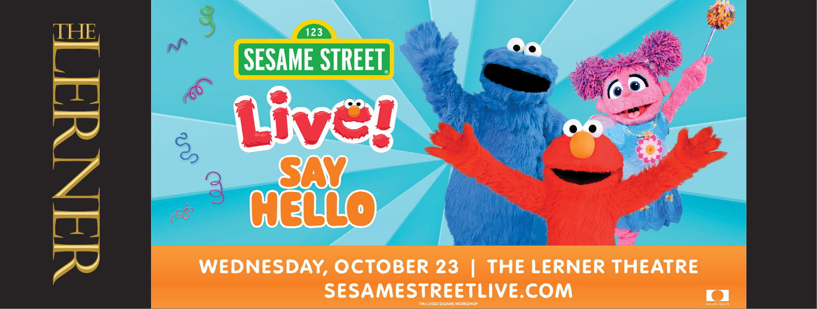 Event banner for Sesame Street Live! Say Hello