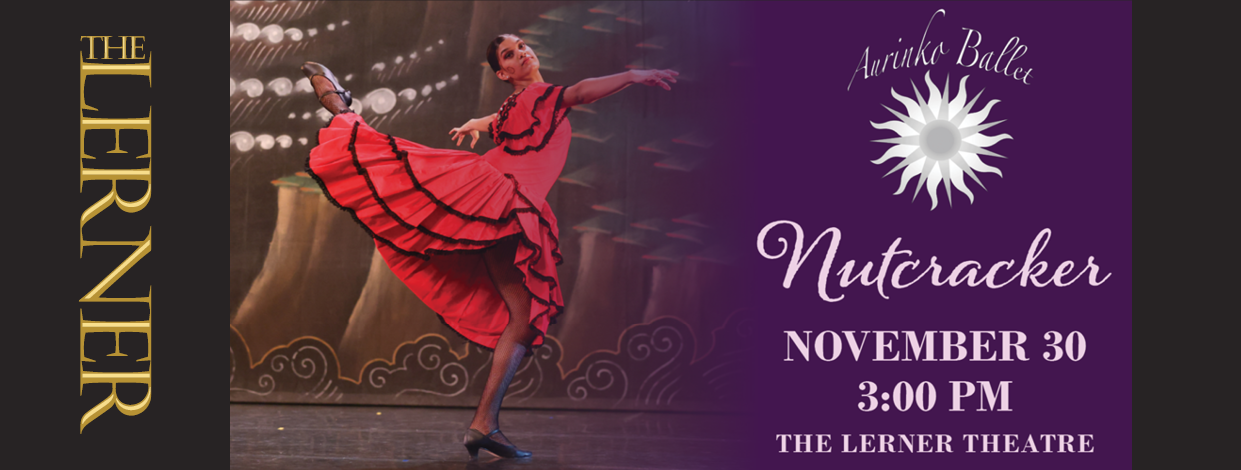 Event banner for The Nutcracker Ballet