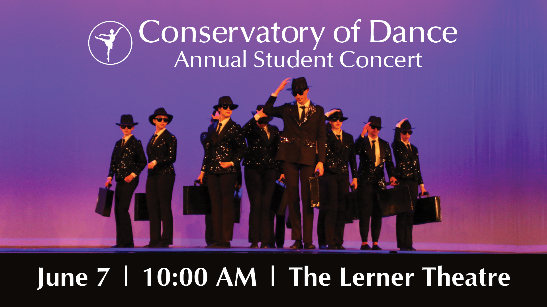 Event Banner for Conservatory of Dance Spring Recital