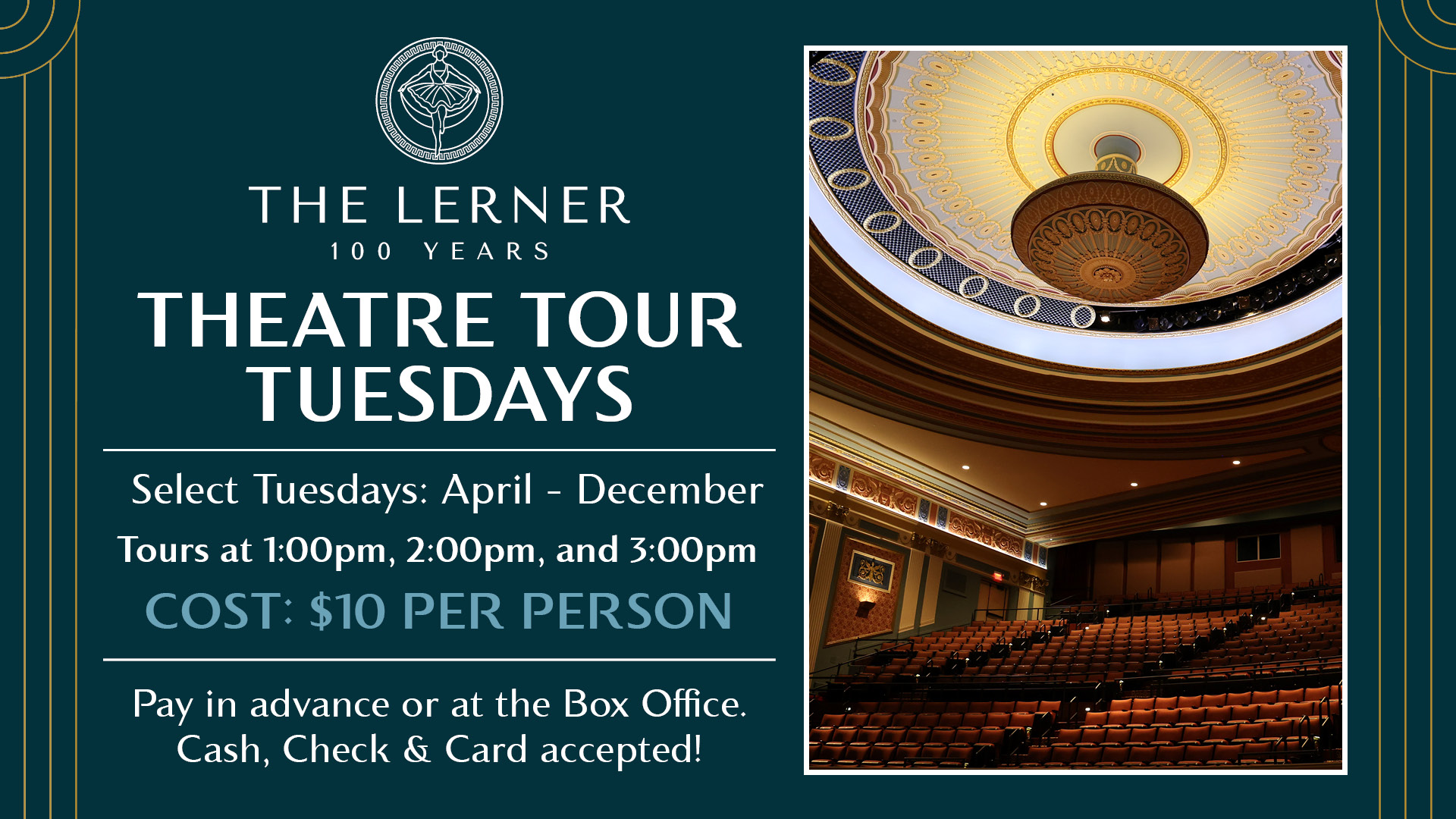 Event banner for Theatre Tour Tuesdays