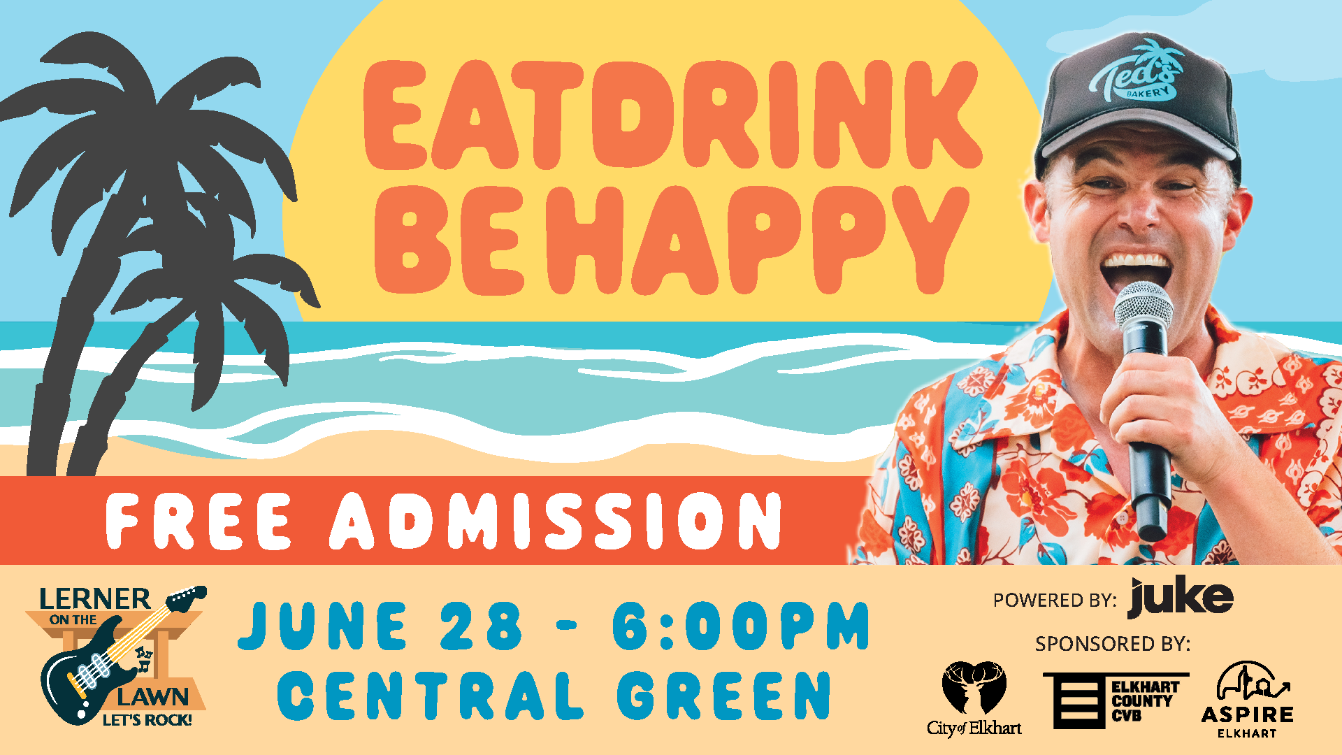 Event banner for Lerner on the Lawn: EatDrinkBeHappy
