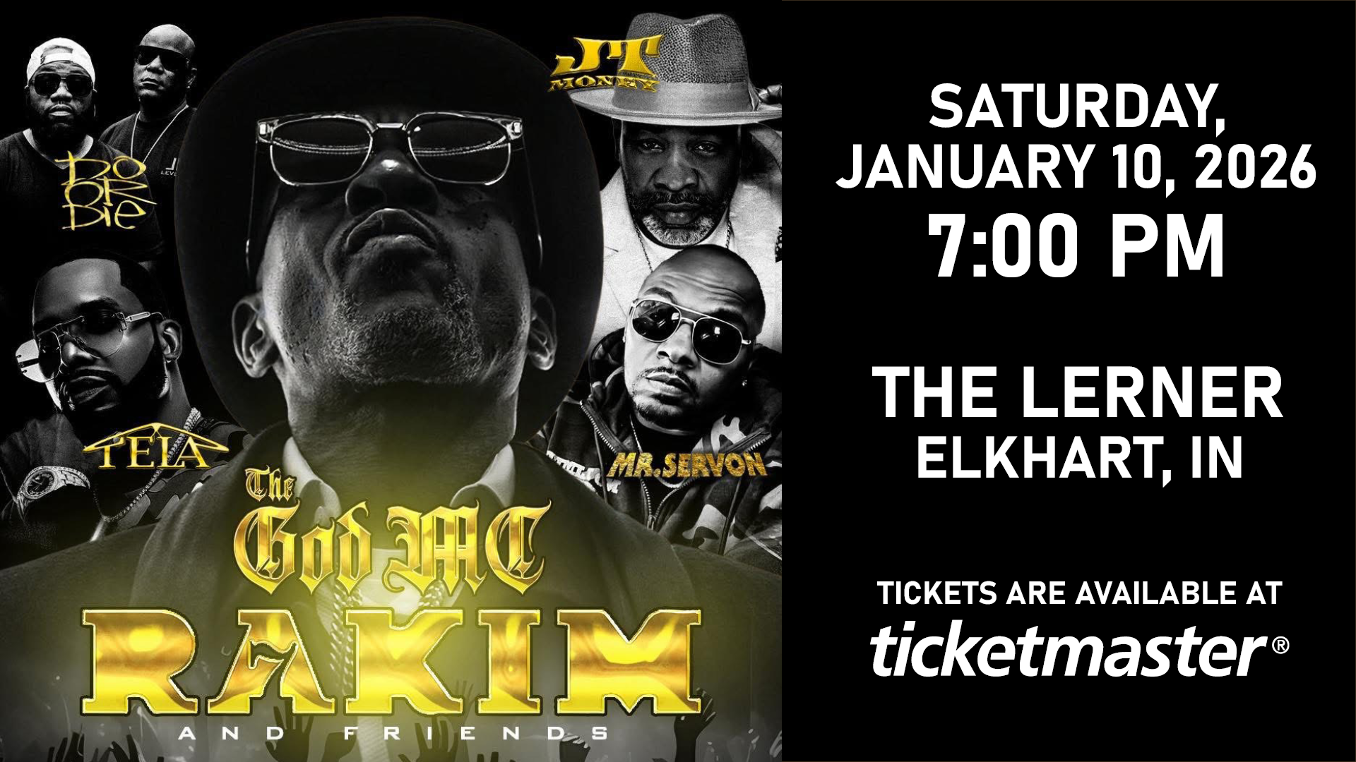 Event banner for An Evening with Rakim