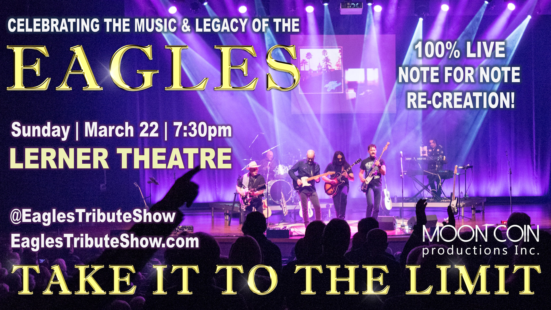 Event banner for "Take It To The Limit"-The Music & Legacy of the Eagles