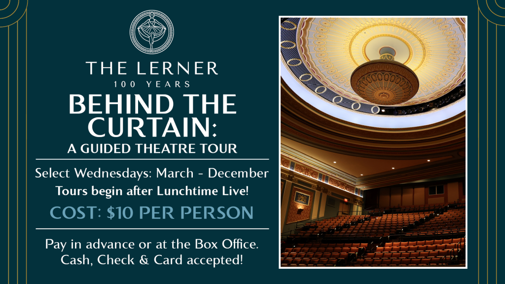 Event Banner for Behind the Curtain: A Guided Theatre Tour