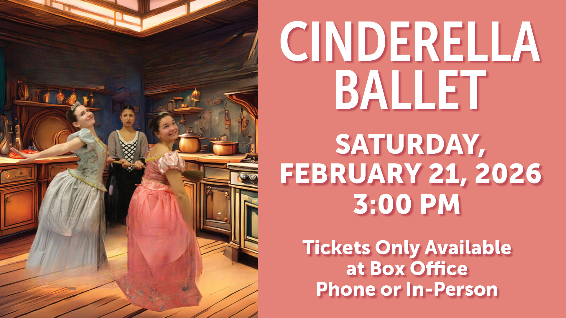 Event banner for "Aurinko Ballet: Cinderella Ballet & Tea Party"