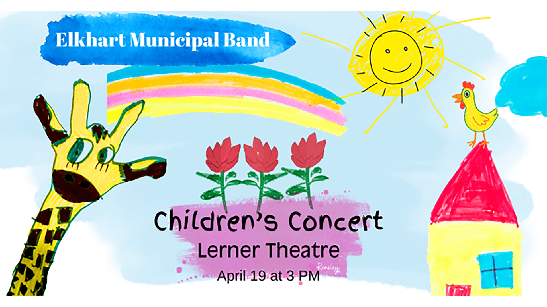 Event banner for Elkhart Municipal Band "Children's Concert"