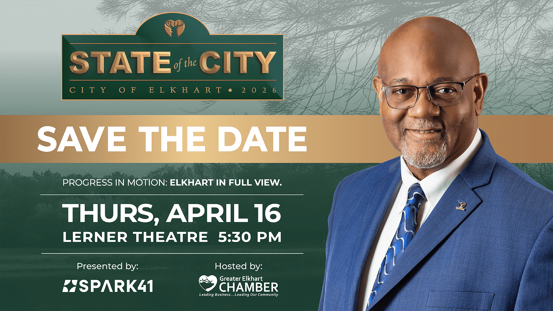 Event banner for 2026 State of the City for The City of Elkhart