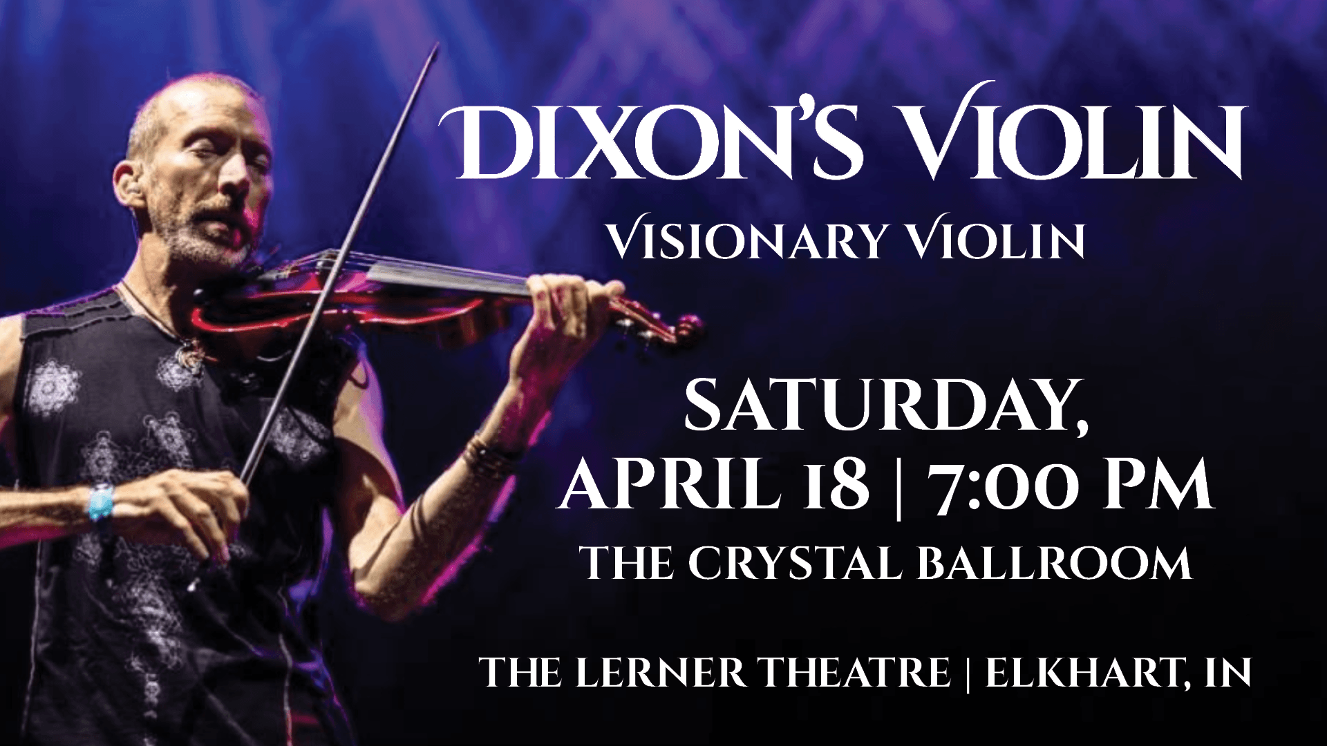 Event banner for Dixon's Violin