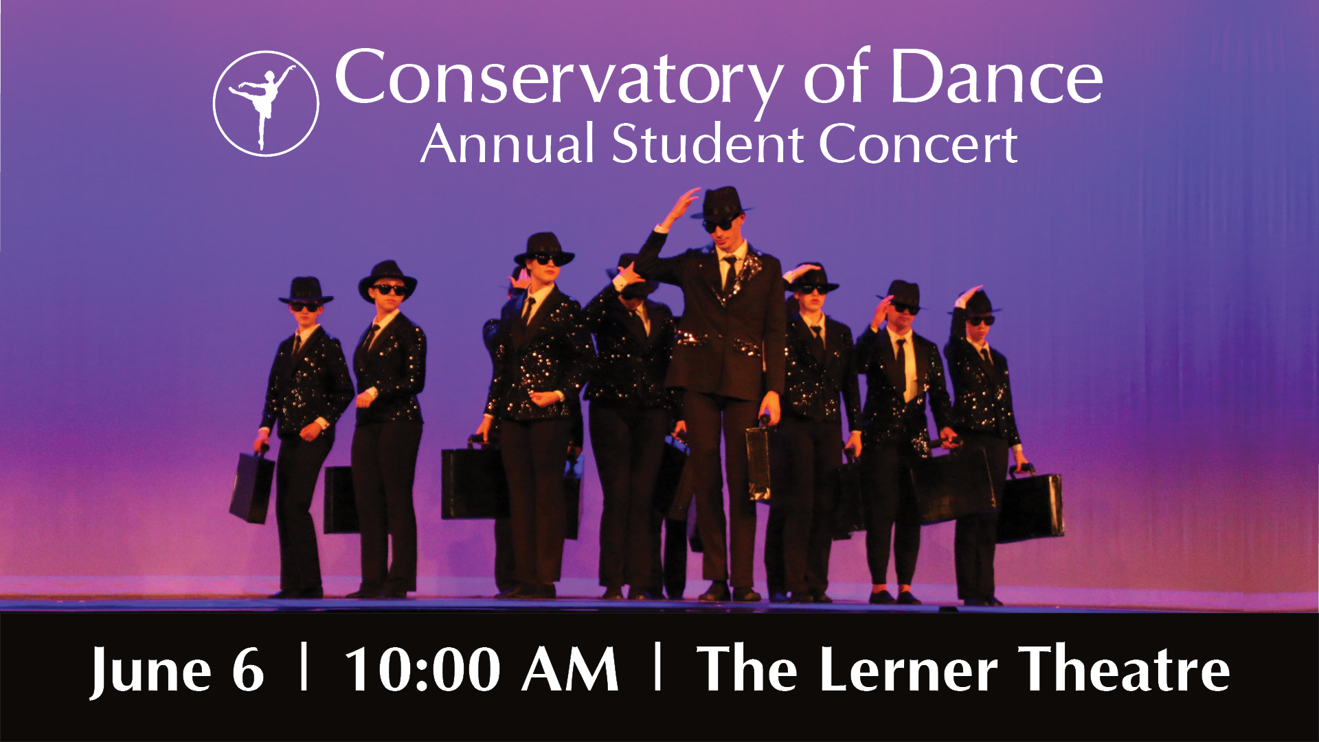 Event Banner for 2026 Conservatory of Dance Spring Recital