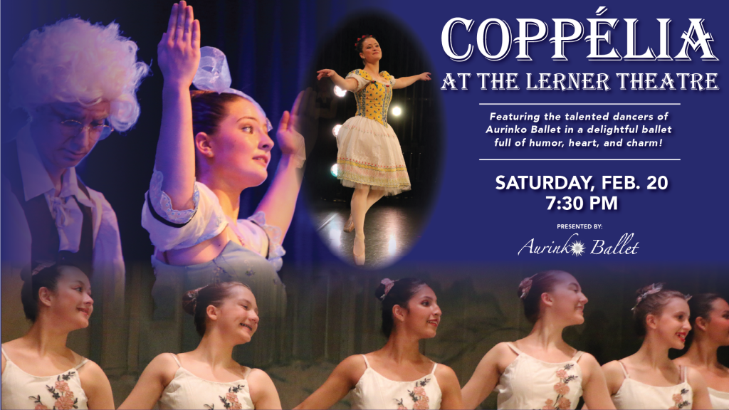 Event Banner for Coppélia at The Lerner Theatre